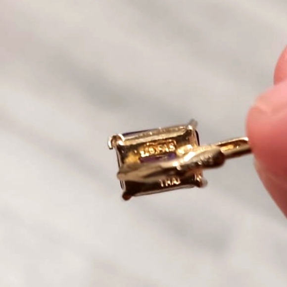 Vintage Amethyst Earrings - Picture 10 of 14